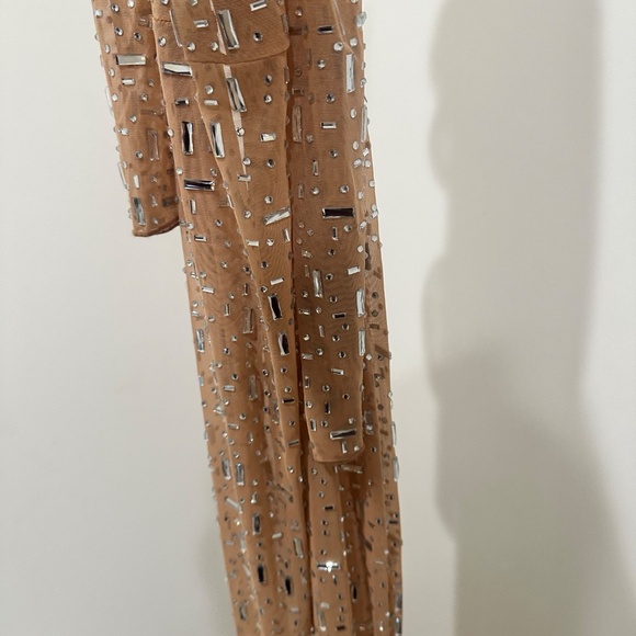 grizas linen dress Sleeveless Crinkled Sage Silk Linen Tunic Dress M main image 1